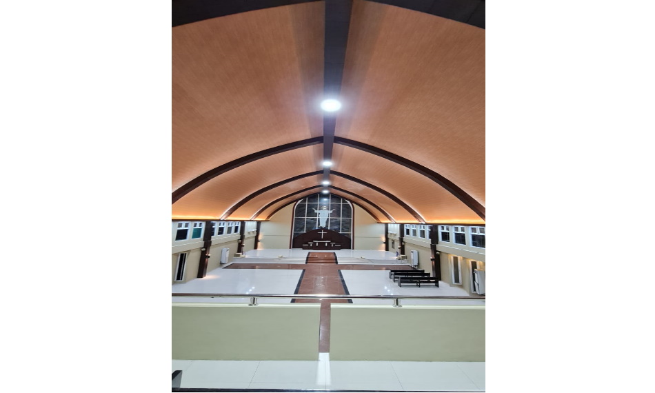 Ruang Ibadah GPIB 'PETRA' Bogor dikala malam